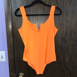 Orange bodysuit